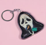 Scream Acrylic Shaker Charm Keychain Keyrings