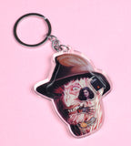 Nightmare on Elm Street Acrylic Shaker Charm Keychain Keyring