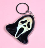 Scream Acrylic Shaker Charm Keychain Keyrings