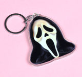Scream Acrylic Shaker Charm Keychain Keyrings