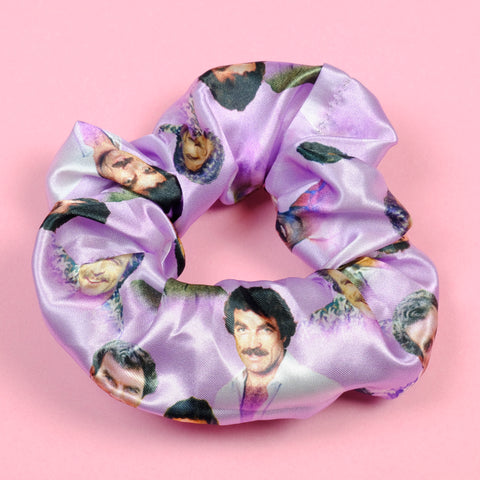 Tom Selleck Satin Scrunchie