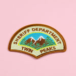 Twin Peaks Embroidered Iron On Patch