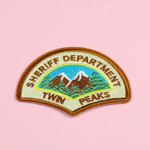 Twin Peaks Embroidered Iron On Patch