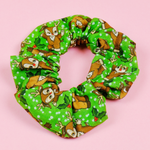 Kewpie Reindeer Cotton Scrunchie