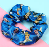Detective Hercule Satin Scrunchie