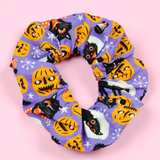 Vintage Halloween Cotton Scrunchie