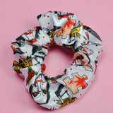 The Game Begins Satin Scrunchie
