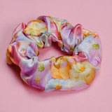 Pastel Pumpkins Satin Scrunchie