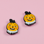 Halloween Ruff Pumpkin Shoe Charm