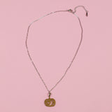Silver Pumpkin Moon Necklace