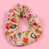 Pink Grinchy Who-Ville Cotton Scrunchie
