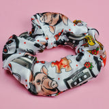 The Game Begins Satin Scrunchie