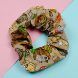 Pumpkin & Pine Cotton Scrunchie