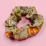 Pumpkin & Pine Cotton Scrunchie