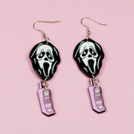 Ghost Face Earrings