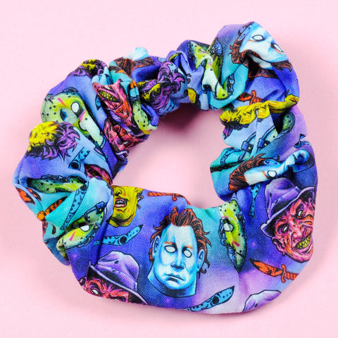 80s Slashers Cotton Scrunchie