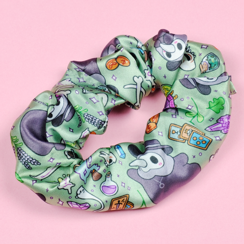 Plague Doctor Satin Scrunchie