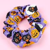 Vintage Halloween Cotton Scrunchie