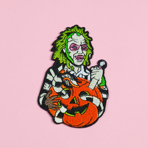 BeetleJuice Embroidered Iron On Patch