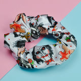 The Game Begins Satin Scrunchie