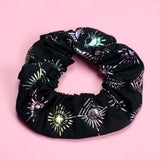 Mystical Moon Metallic Cotton Scrunchie