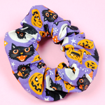 Vintage Halloween Cotton Scrunchie