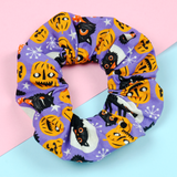 Vintage Halloween Cotton Scrunchie