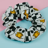 Pumpkin Ghost Cotton Scrunchie