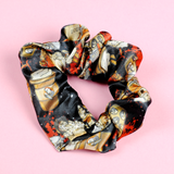 Horror Coffee Satin Scrunchie