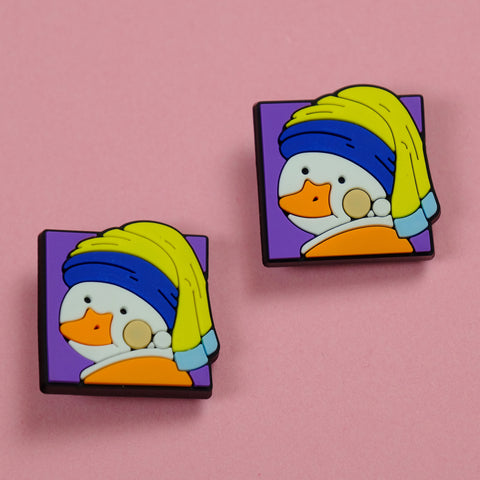 Goose With The Pearl Earring Shoe Charm