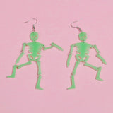 Glow in the Dark Skeleton Earrings