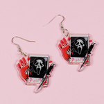 Call Me Ghost Face Earrings