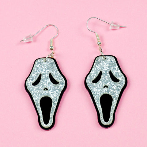 Glitter Ghost Earrings