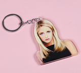 Buffy Shaker Charm Keychain Keyring