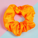 Tangerine Dream Satin Scrunchie