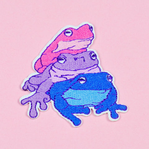 Frog Pile Iron On Patch