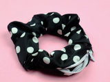 Hidden Zip Pouch Satin Scrunchie