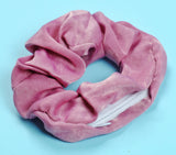 Hidden Zip Pouch Satin Scrunchie