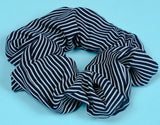 Red or Navy Blue Silky Cotton Hidden Pocket Scrunchie