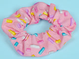 Pink Sprinkles Soft Cotton Scrunchie