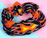 90’s Flames Soft Cotton Scrunchie