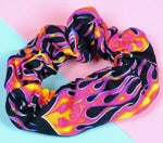 90’s Flames Soft Cotton Scrunchie