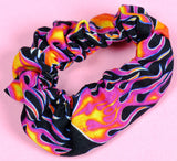 90’s Flames Soft Cotton Scrunchie