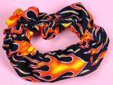 90’s Flames Soft Cotton Scrunchie