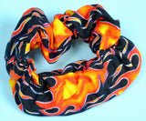 90’s Flames Soft Cotton Scrunchie