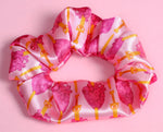 Sacred Stabbed Heart Satin Scrunchie