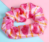 Sacred Stabbed Heart Satin Scrunchie