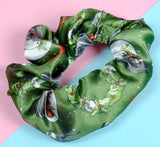 Goth Christmas Gothmas Satin Scrunchie