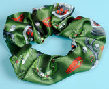 Goth Christmas Gothmas Satin Scrunchie