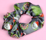 Goth Christmas Gothmas Satin Scrunchie